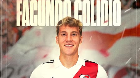 Facundo Colidio, River. Foto: Twitter River