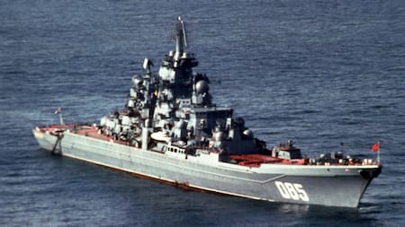 El buque ruso Admiral Nakhimov.