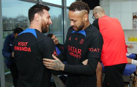 Messi y Neymar_Télam