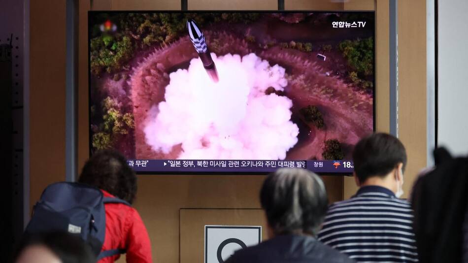 Lanzamiento del cohete en Corea del Norte. Foto: Reuters.