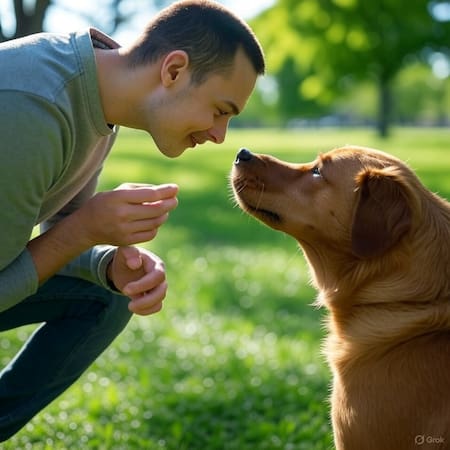 Mascota, animales, perro. Foto: X/Grok.