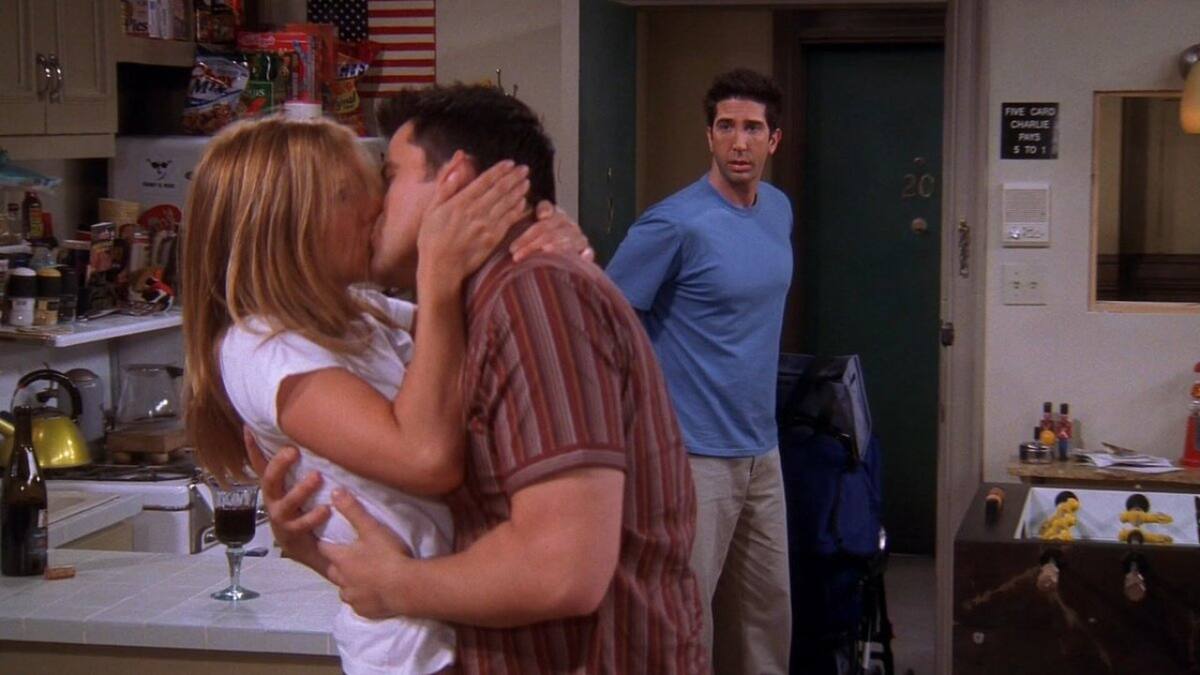 Rachel y Joey, Friends. Foto X @lodelaspelis