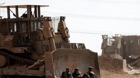 La topadora D9R, conocida como "Oso de peluche". Foto: Reuters