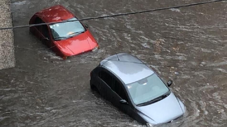 Diluvio en Lomas de Zamora, inundación, lluvia torrencial