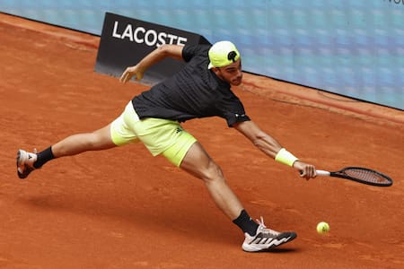 Francisco Cerúndolo en el Masters 1000 de Madrid. Foto: EFE.