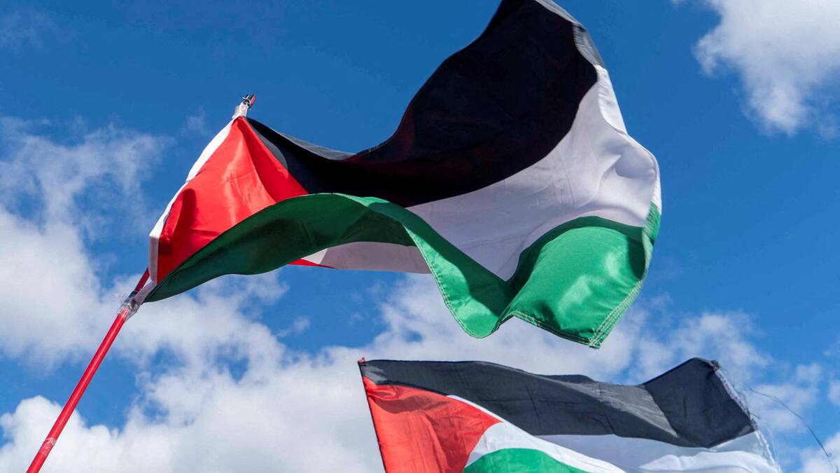 Bandera palestina. Foto: Reuters.