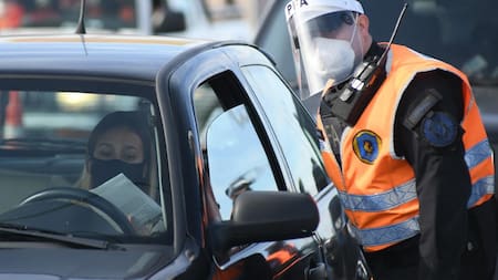 Controles, control vehicular, coronavirus, NA