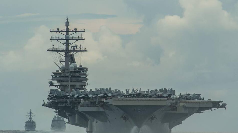 Portaaviones estadounidense en Corea del Sur_Reuters
