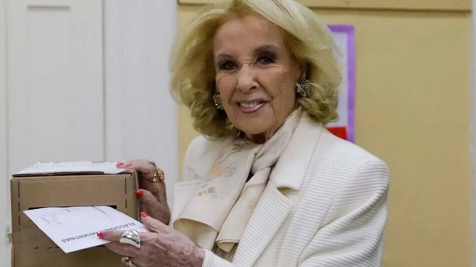 Votación de Mirtha Legrand en las PASO 2023.