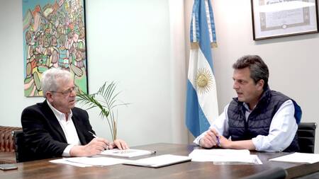 Gabriel Rubinstein y Sergio Massa, foto Twitter