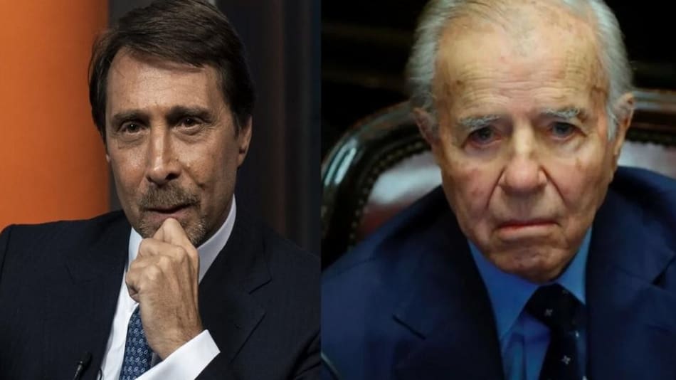 Eduardo Feinmann y Carlos Menem