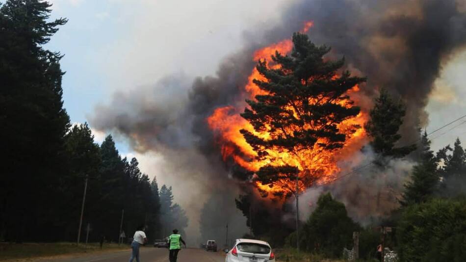 Incendios en Epuyén. Foto: NA.
