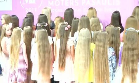 Rapunzel - concurso cabello más largo - Lituania - Reuters