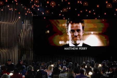 Homenaje a Matthew Perry en los Premios Guild Awards. Foto: Reuters.