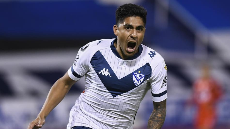 Festejo de Vélez ante Unión La Calera por la Copa Libertadores, AGENCIA NA