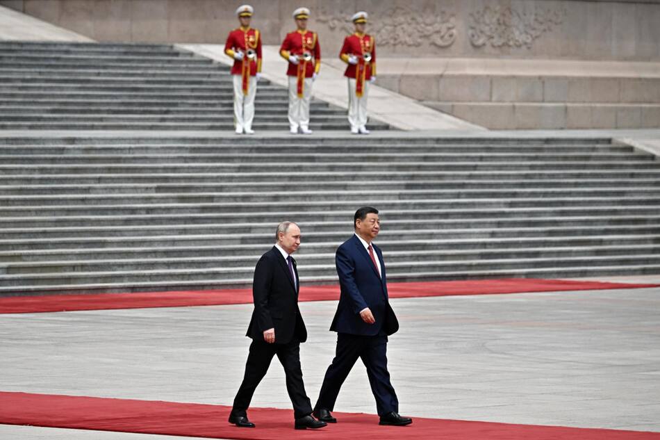 Vladimir Putin y Xi Jinping. Foto: EFE.