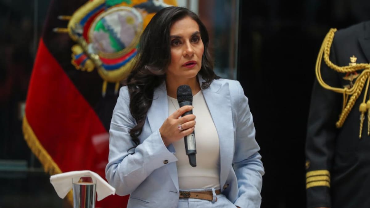 Verónica Abad, vicepresidenta de Ecuador. Foto: X.