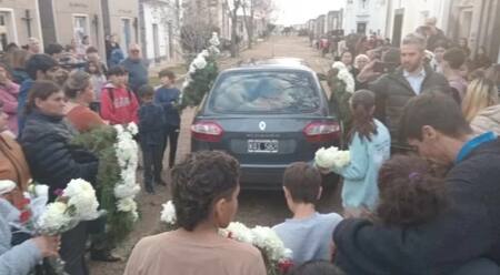 Funeral de Joaquín Sperani. Foto: NA.