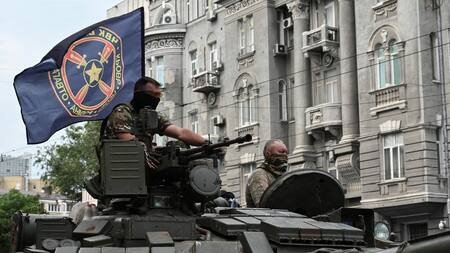 Mercenarios Wagner entrando a Bielorrusia. Foto: Reuters.