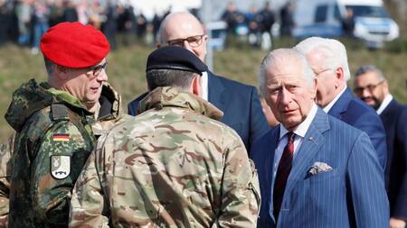 Rey Carlos III de Inglaterra en Alemania. Foto: REUTERS.