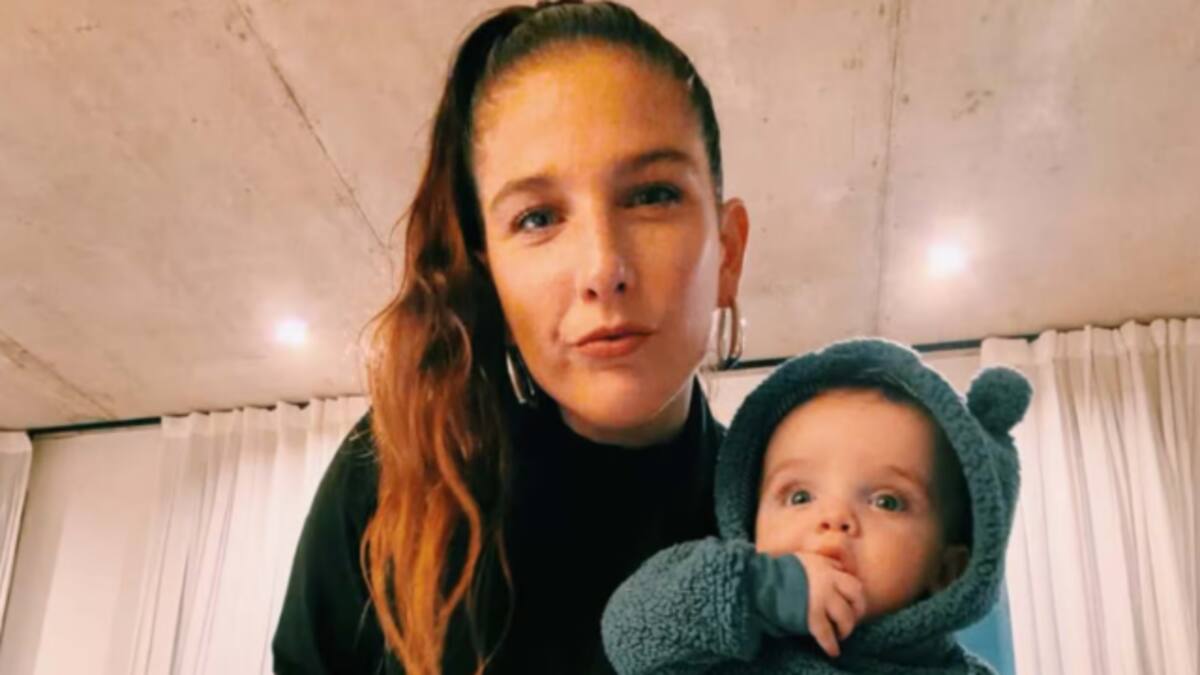 Juana Repetto y su hijo Timoteo.