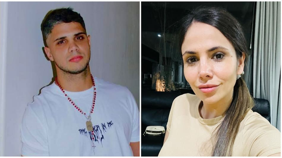 El Conejo Quiroga y Romina Uhrig. Fotos: Instagram.