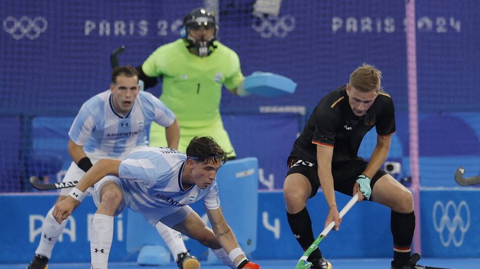 Argentina vs Alemania; Juegos Olímpicos París 2024. Foto: Reuters