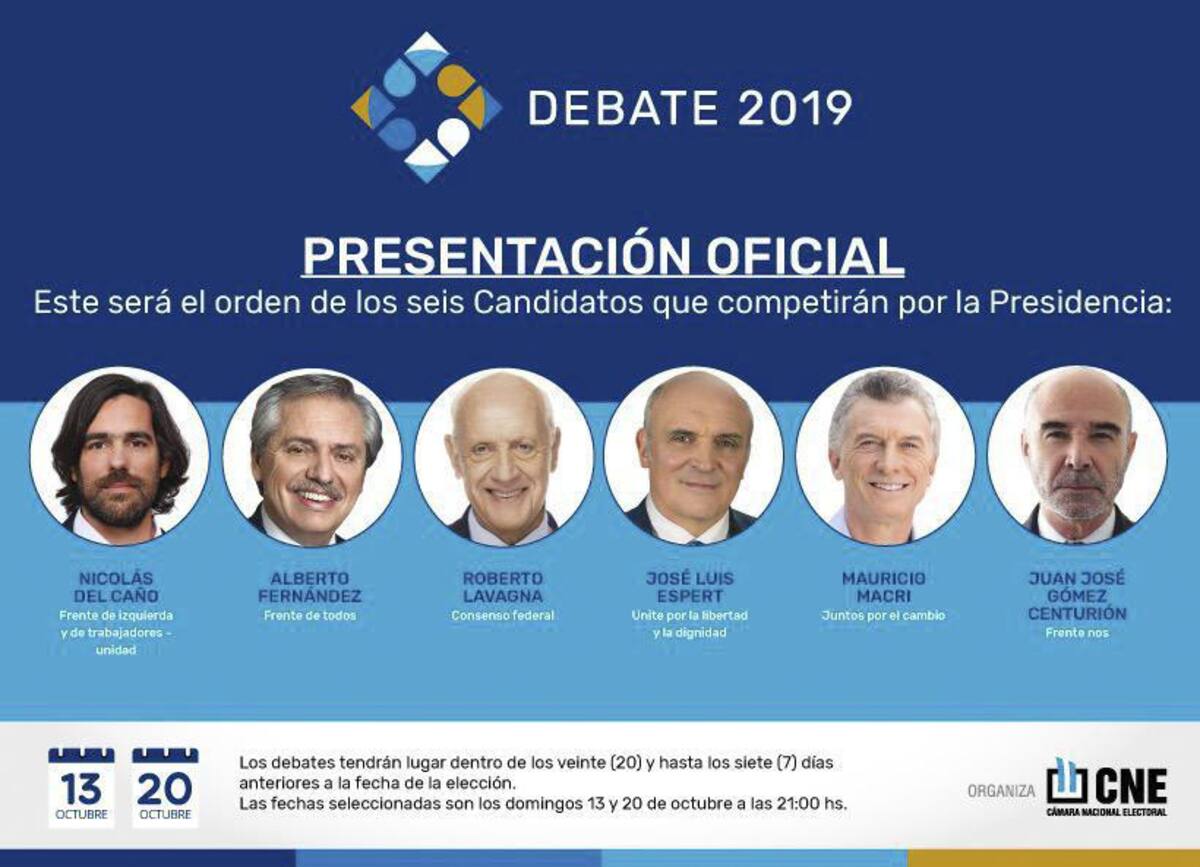 Debate presidencial, Elecciones 2019, AGENCIA NA