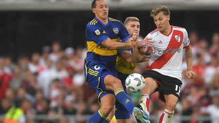 Cristian Lema; Superclásico. Foto: Télam