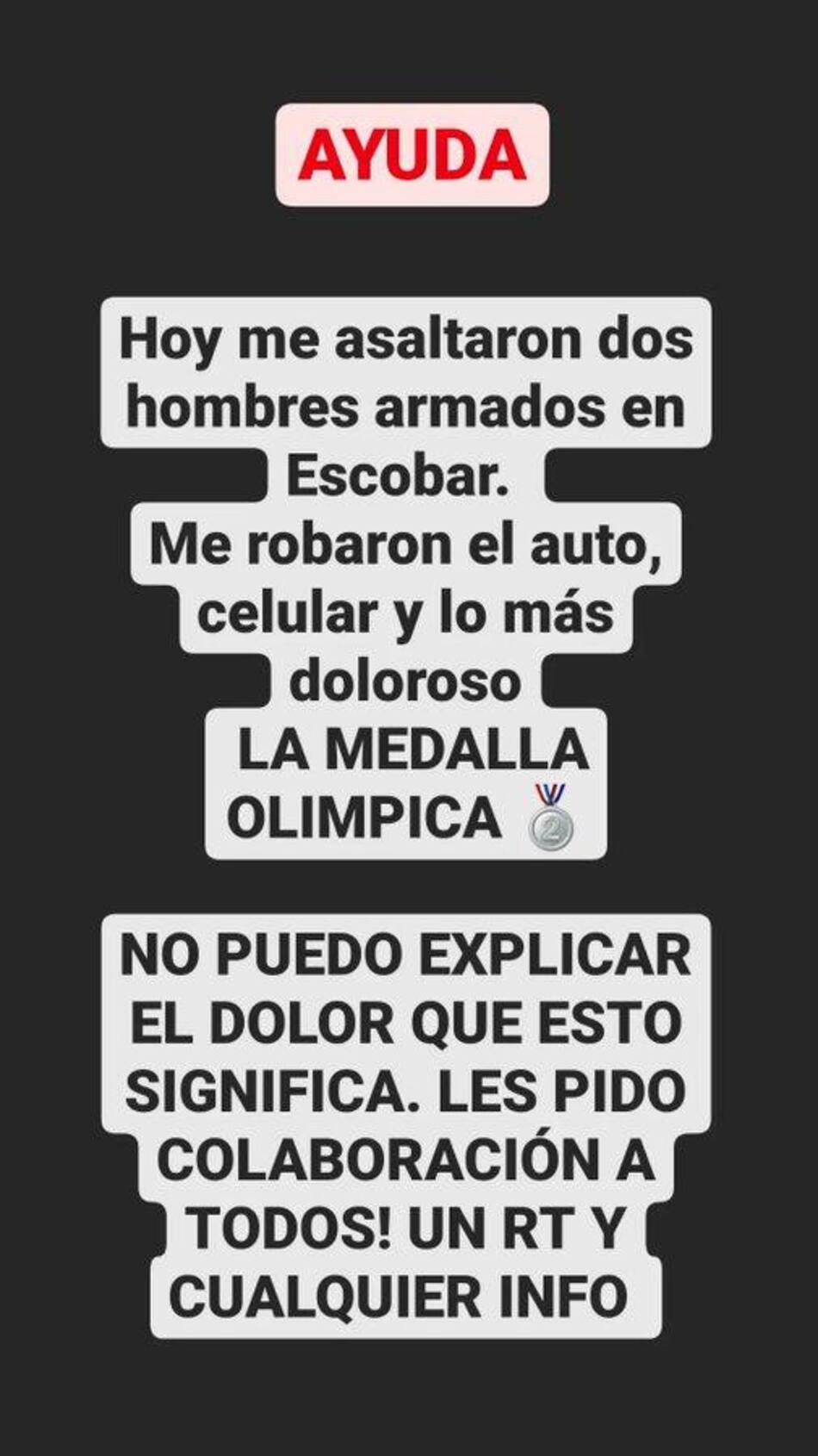 Posteo Sofía Maccari, Instagram