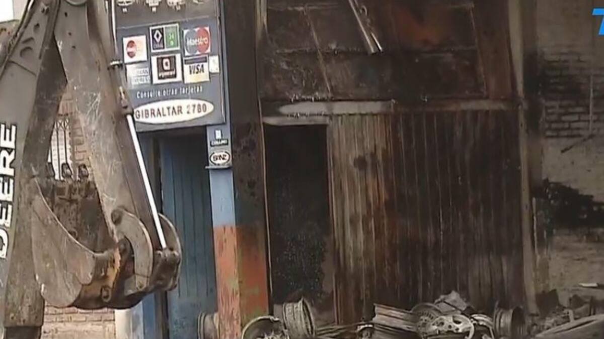 Incendio en La Tablada