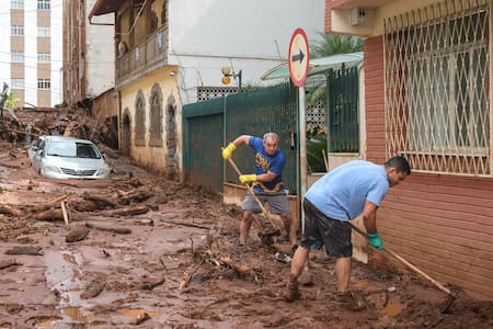 Temporal fatal en Minas Gerais, Brasil.