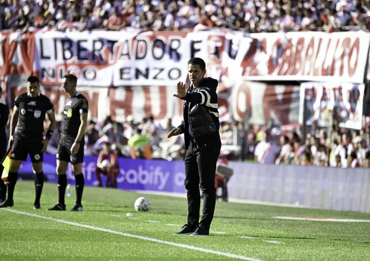 Fernando Gago en el Superclásico. Foto: NA (Juan Foglia)