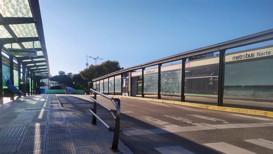 Paro de colectivos. Foto: NA