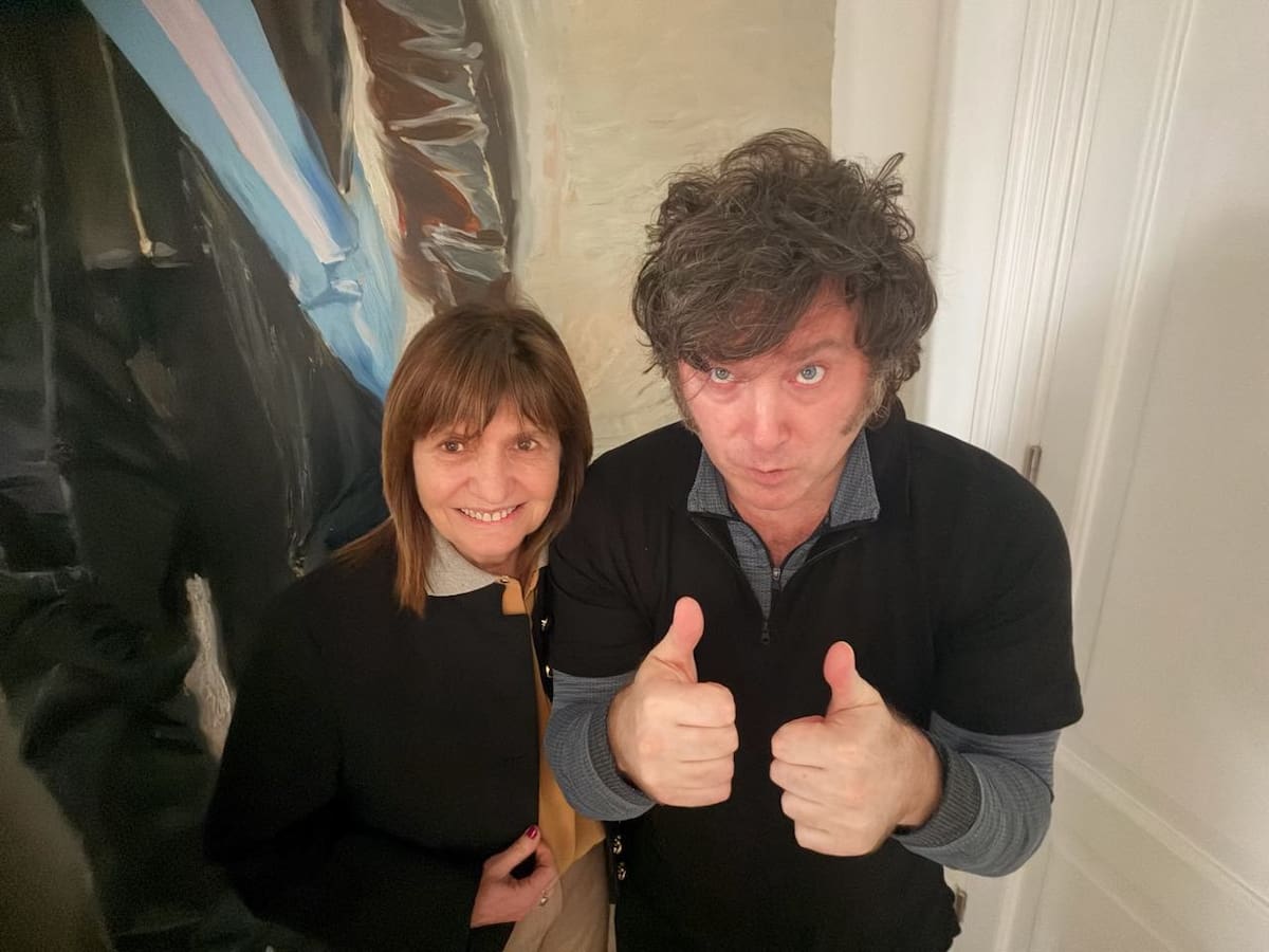 Patricia Bullrich y Javier Milei.