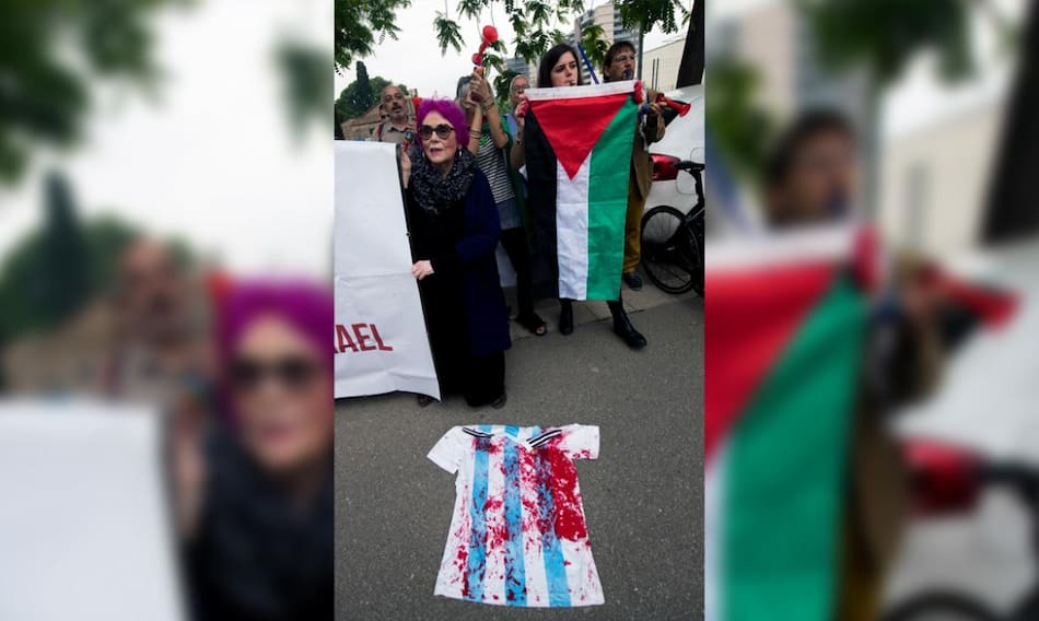 Partido Argentina vs. Israel - Suspensión - Fútbol - Protestas