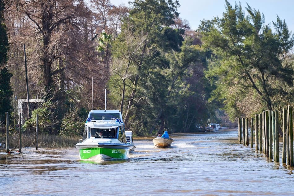 Primera embarcación eléctrica de pasajeros en la Argentina. Foto: Prensa.
