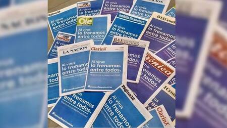 Coronavirus, Argentina, tapas de diarios