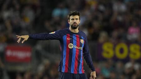 Gerard Piqué vs. Villarreal. Foto: EFE.