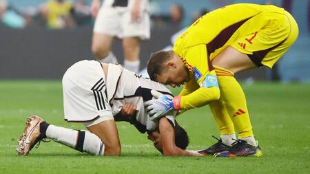 La decepción de Alemania; Qatar 2022. Foto: Reuters.