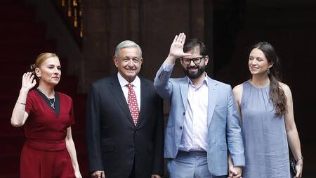 Boric en México foto efe