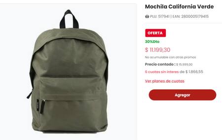 Mochilas con descuentos. Foto: CotoDigital