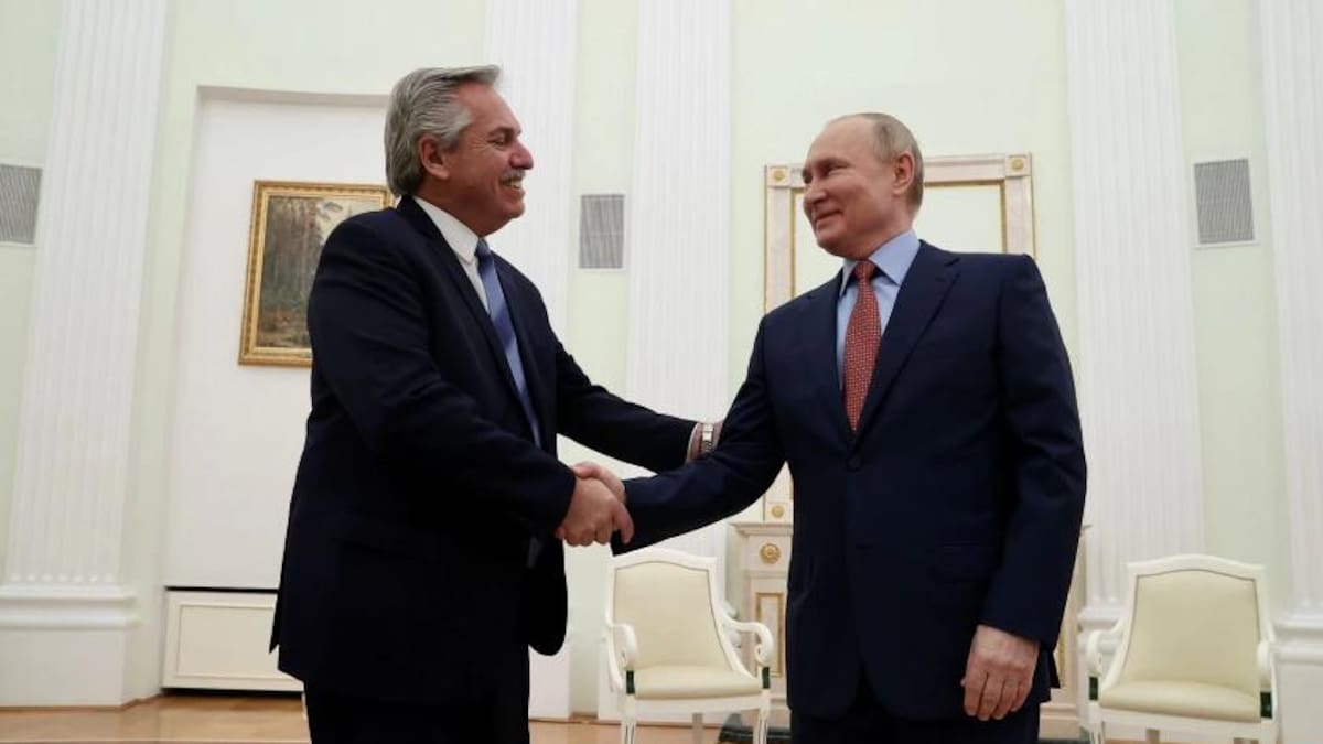 Alberto Fernández y Vladimir Putin, AGENCIA NA