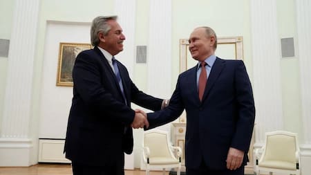 Alberto Fernández y Vladimir Putin, AGENCIA NA