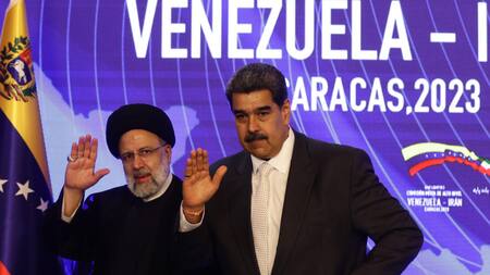 Nicolás Maduro, presidente de Venezuela y Ebrahím Raisí, presidente de Irán. Foto: EFE.