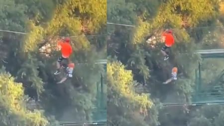 Niño mexicano cae 12 metros de altura. Foto: Captura del video