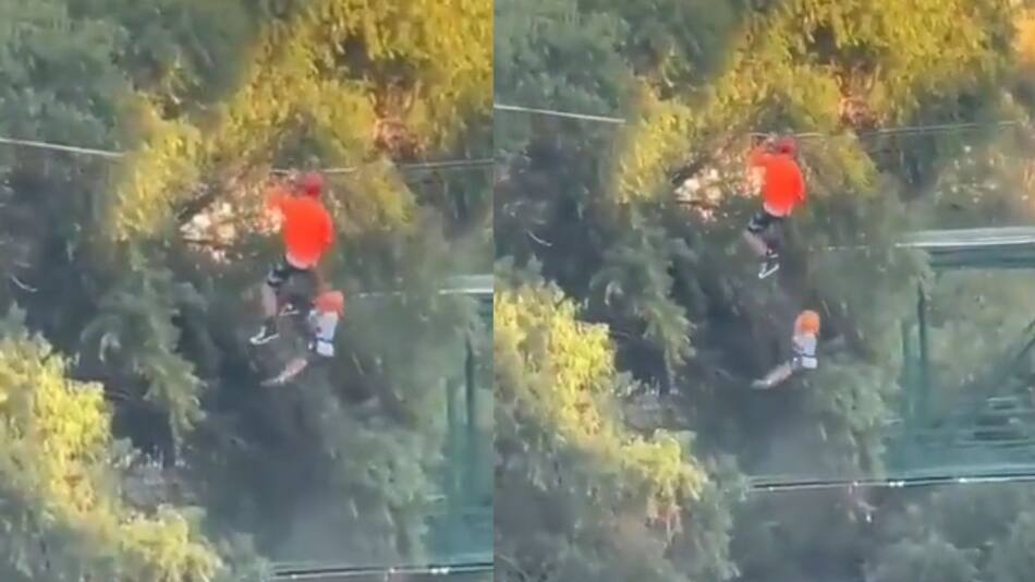 Niño mexicano cae 12 metros de altura. Foto: Captura del video