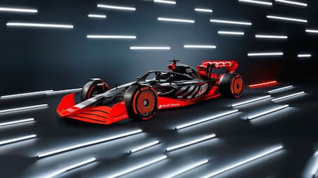 El modelo que presentaría Audi, junto con Sauber, para la Fórmula 1 en 2026. Foto: Gentileza Audi España.
