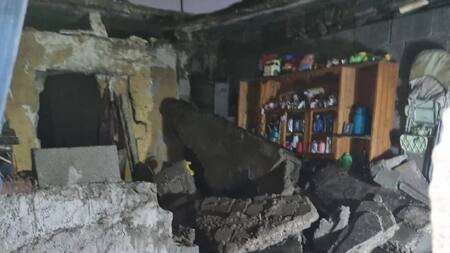 Derrumbe fatal en Córdoba. Foto: NA.