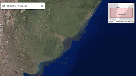 Mapa satelital de Argentina e 1985, Google Earth